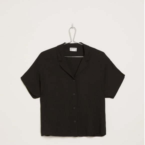 Frank and Oak Camp Collar Blouse in Brown - Picture 4 of 5